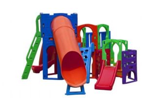 PLAYGROUND DE PLÁSTICO - SUPREMO C/ 2 TUBOS E ESCORREGADOR | COD: 50011012